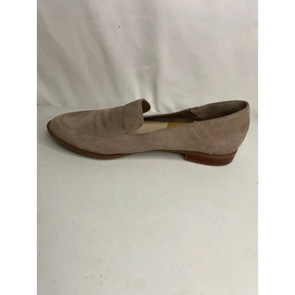 Women's Dolce Vita Loafers Slip On Calla Gray Suede Leather Work Casual Size 7
